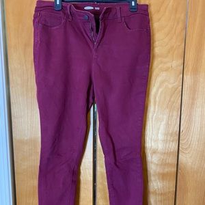 🌟Old Navy Cranberry Super Skinny Rockstar Jeans
